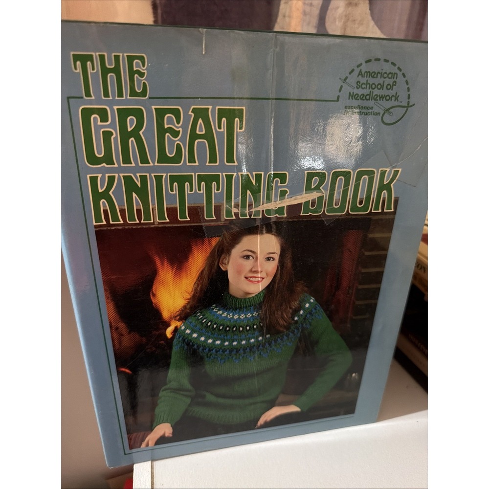 The Great Knitting Book *American School of Needlework* How to/Big Needle/Afghan